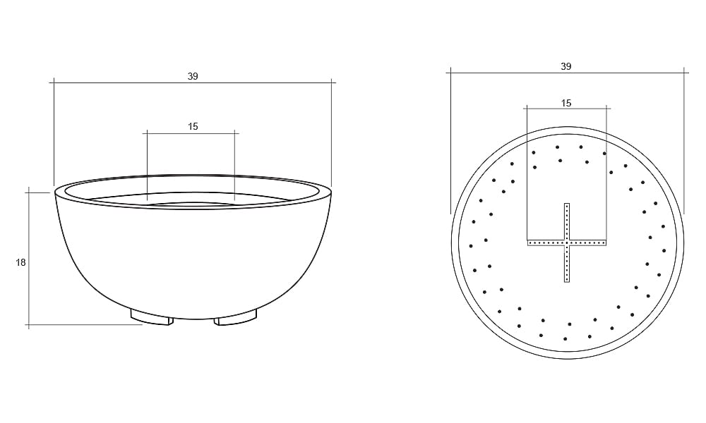 Pentola 1 Liquid Propane diagram