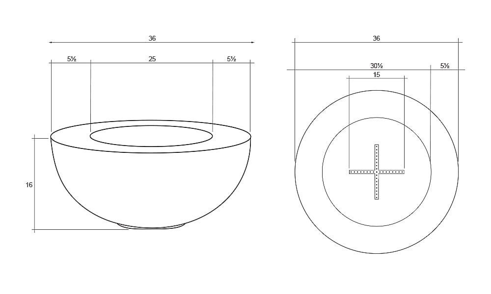 Moderno 5 Liquid Propane diagram