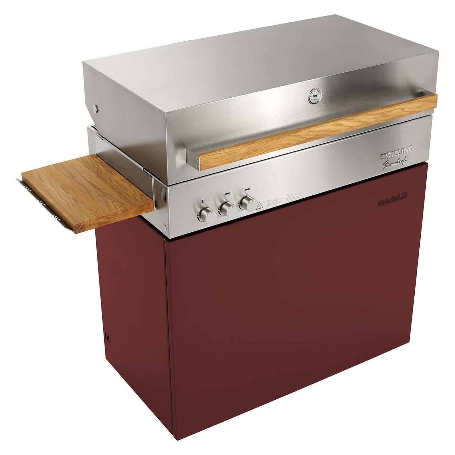 Flammkraft Model D Propane Gas Grill - Ruby - 1029543