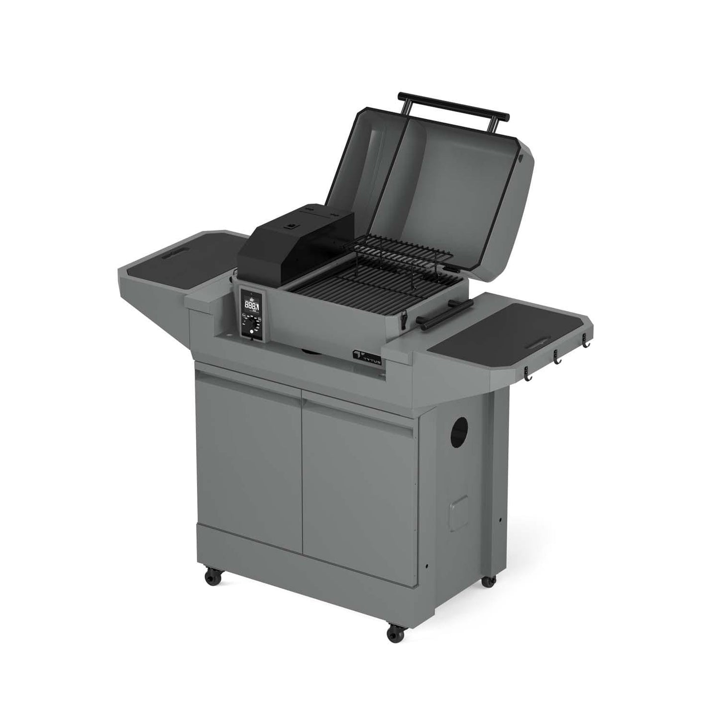 TYTUS Emberwood Pellet Smoker w/ Grill and Prep Cart - TDT-CRT-SMOK - Image 12
