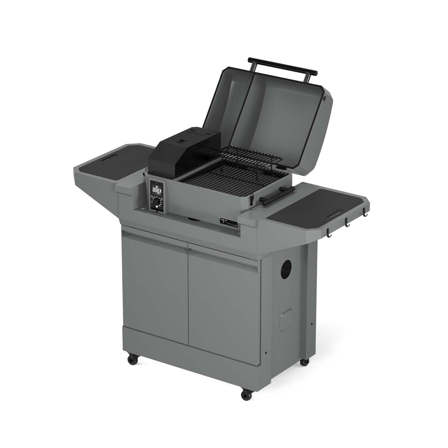 TYTUS Emberwood Pellet Smoker w/ Grill and Prep Cart - TDT-CRT-SMOK - Image 12