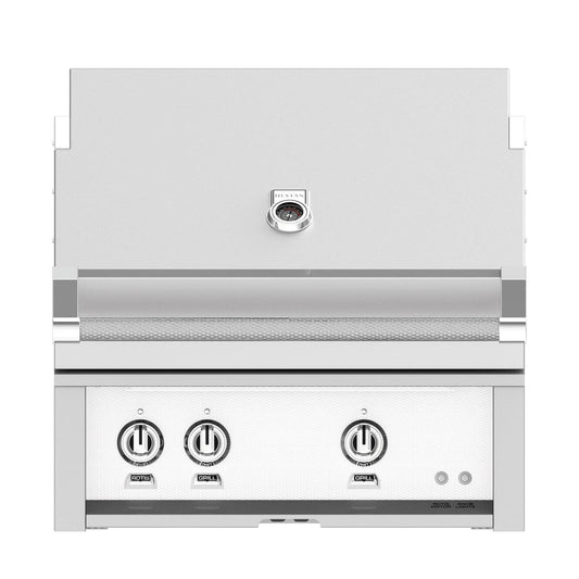 Hestan 30-Inch Built-In Natural Gas Grill W/ Rotisserie - Froth - GABR30-NG-WH - Image 1