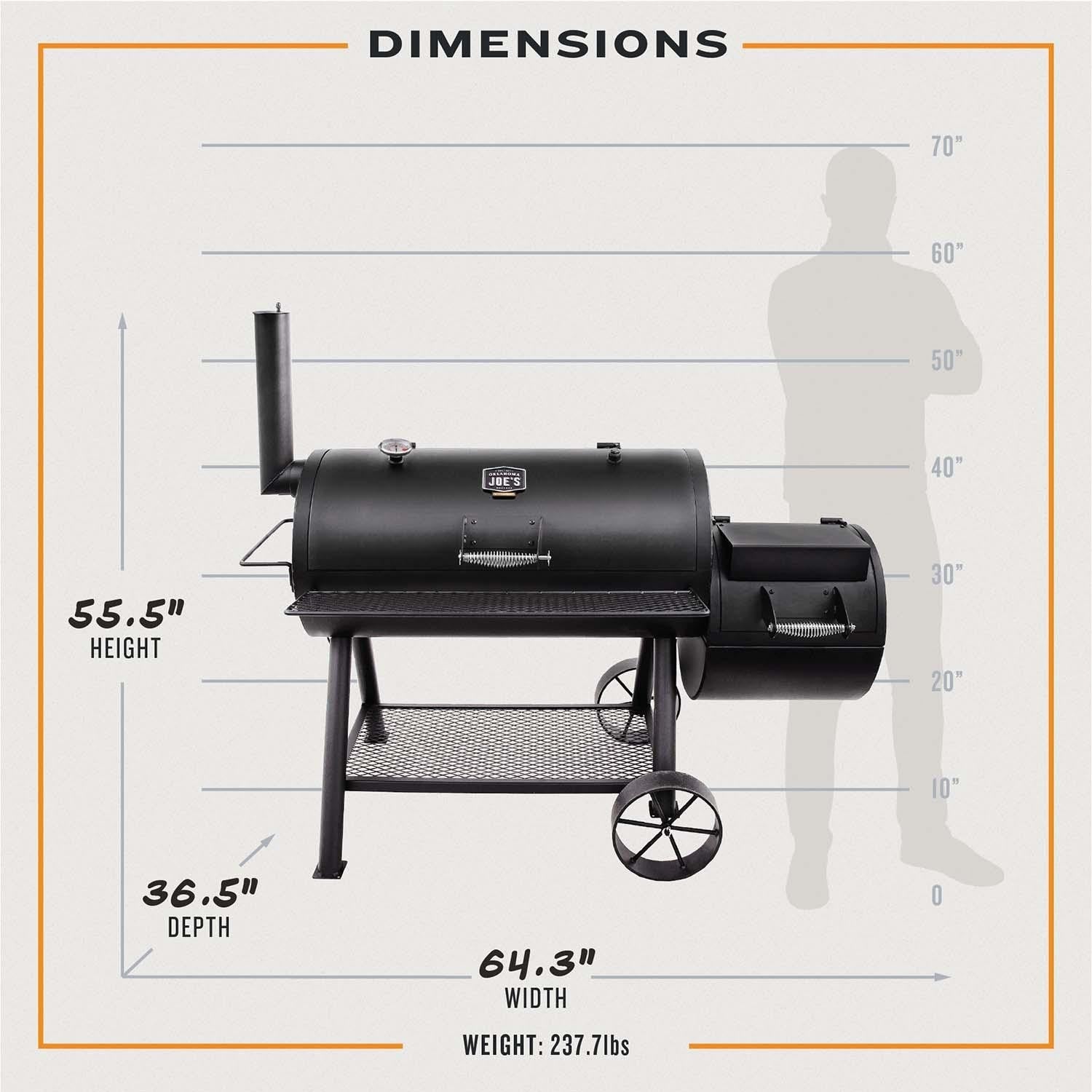 Oklahoma Joe's Longhorn Offset Smoker - 13201747-50 - Image 5