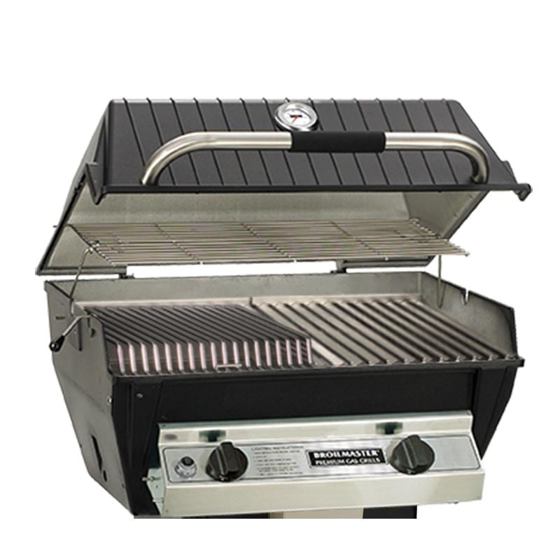 Broilmaster R3BN Infrared Combination Natural Gas Grill On Black Cart - Image 3