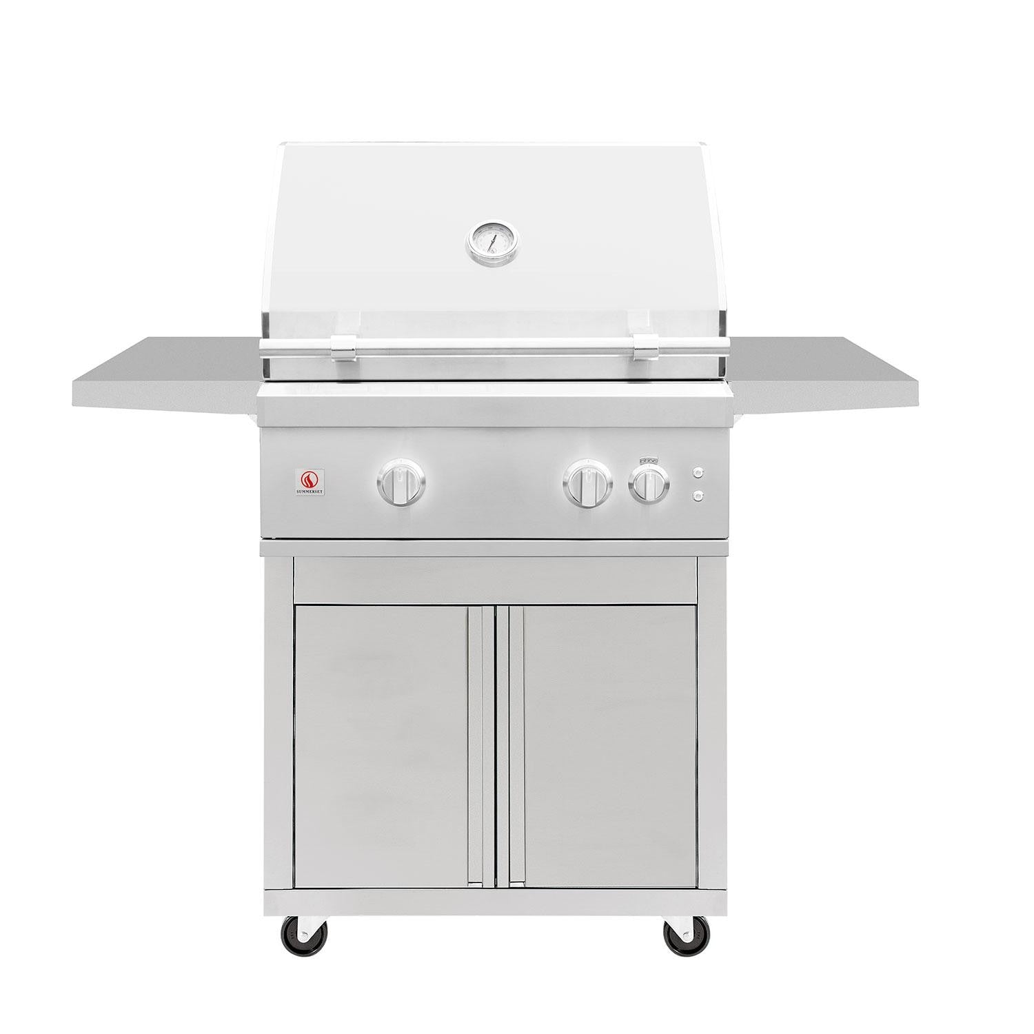 Summerset Quest 30-in 2 Burner Freestanding Natural Gas Grill w/ Rear Infrared Burner, Rotisserie Kit, & Drop-In Griddle Plate - Image 1