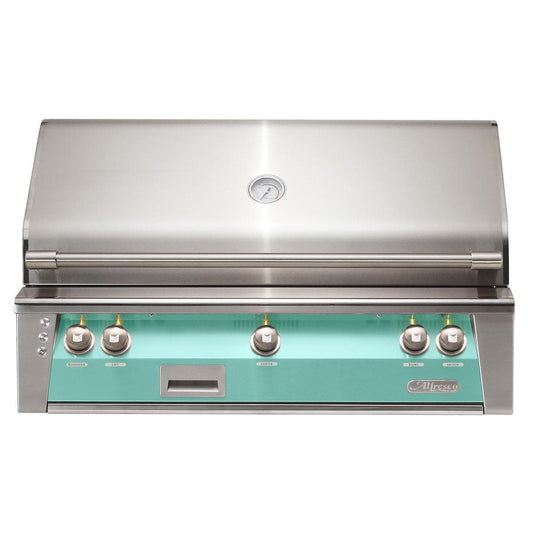 Alfresco ALXE 42-Inch Built-In Natural Gas Grill With Rotisserie in Light Green - ALXE-42-NG-S6027 - Image 1