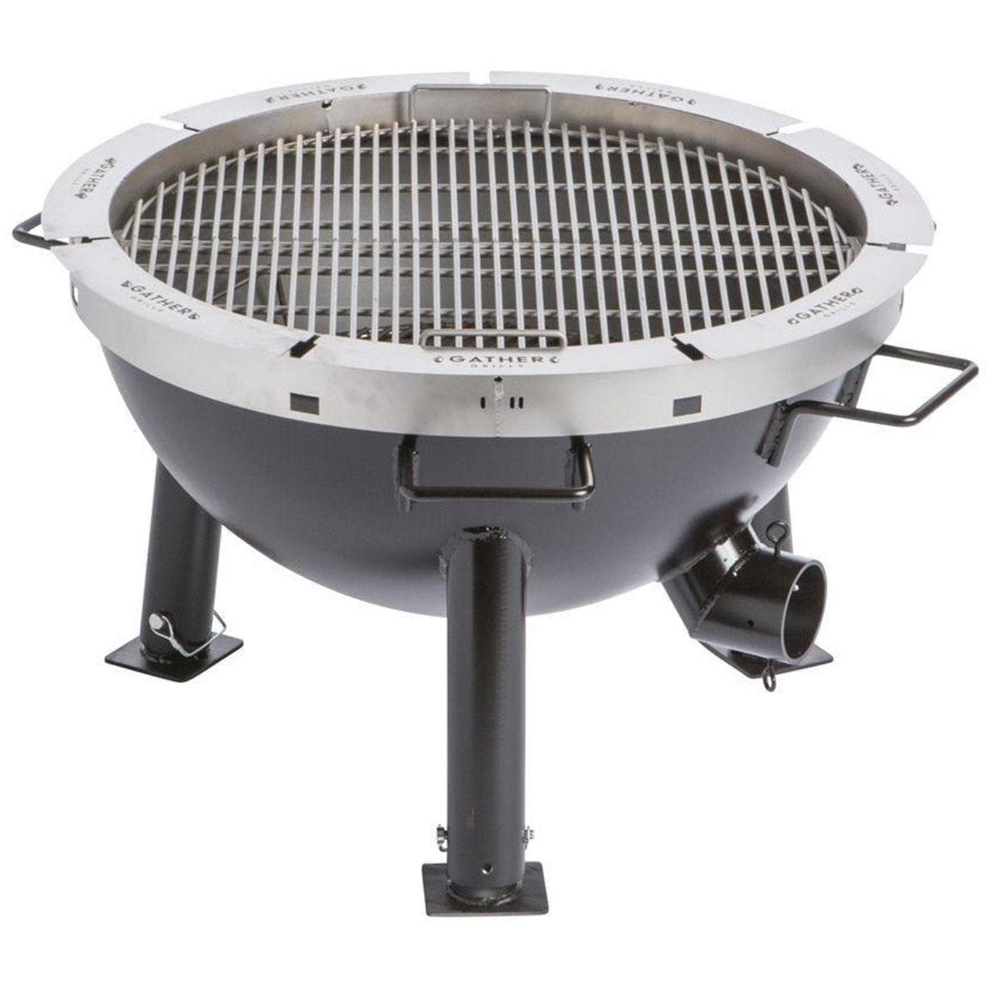 Gather Grills Tailgater 28-Inch Wood Fired Grill W/ Starter Package - T1000-Starter-Black - Image 1