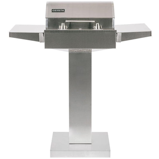 Coyote 18-Inch 1300 Watt Electric Grill On Patio Post - Image 1