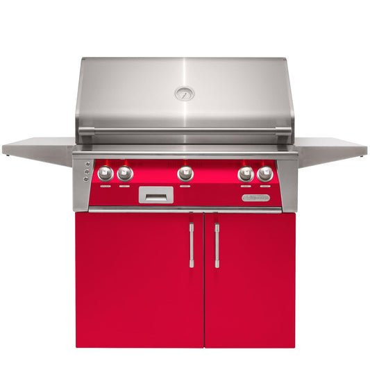 Alfresco ALXE 36-Inch  Propane Grill With Sear Zone And Rotisserie - Raspberry Red - ALXE-36SZC-LP-S3027 - Image 1