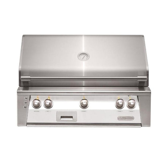 Alfresco ALXE 36-Inch Built-In Natural Gas Grill With Sear Zone And Rotisserie in Signal White Matte - ALXE-36SZ-NG-SM9003 - Image 1