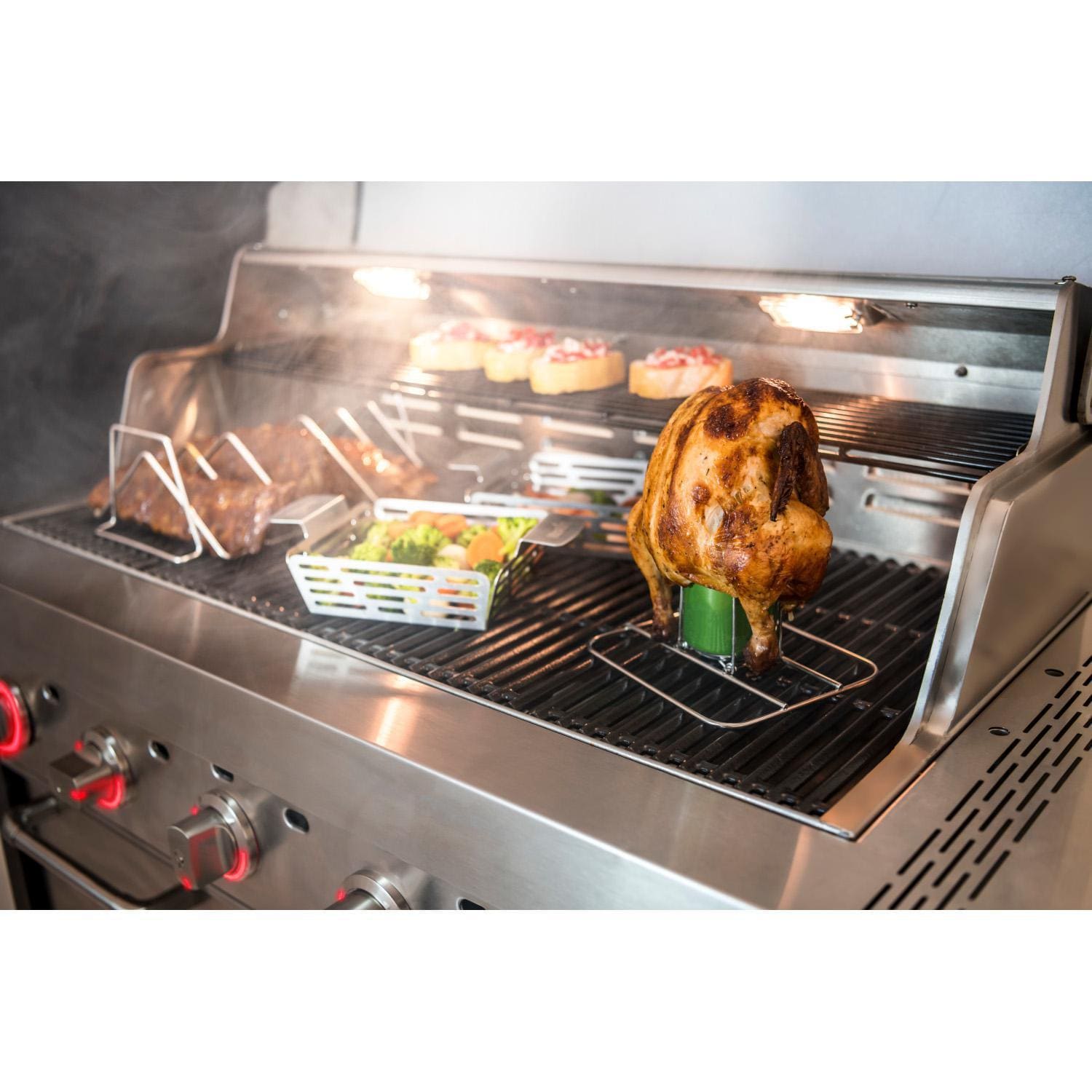 Charbroil Medallion Series Modular Outdoor Kitchen Amplifire 5-Burner Propane Gas Grill - 463246118 - Image 10