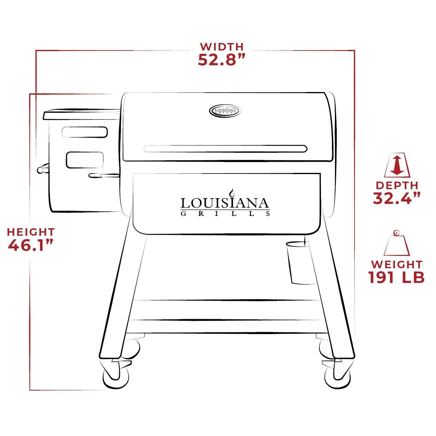 Louisiana Grills LG1000BL Black Label Series Pellet Grill W/ Wi-Fi Control - 10639 - Image 11