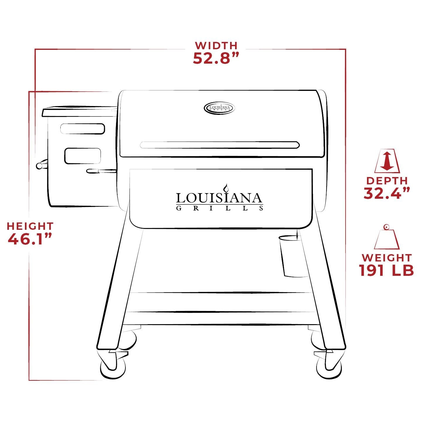 Louisiana Grills LG1000BL Black Label Series Pellet Grill W/ Wi-Fi Control - 10639 - Image 11