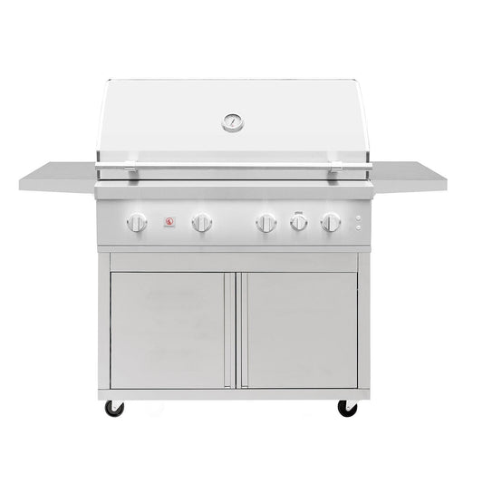Summerset Quest 42-in 3 Burner Freestanding Propane Grill w/ Rear Infrared Burner, Rotisserie Kit, & Drop-In Griddle Plate - Image 1