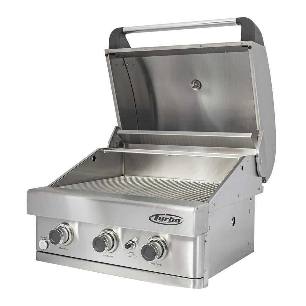 Turbo 26-Inch 3-Burner Built-In Natural Gas Grill - BTH2621BNG - Image 4