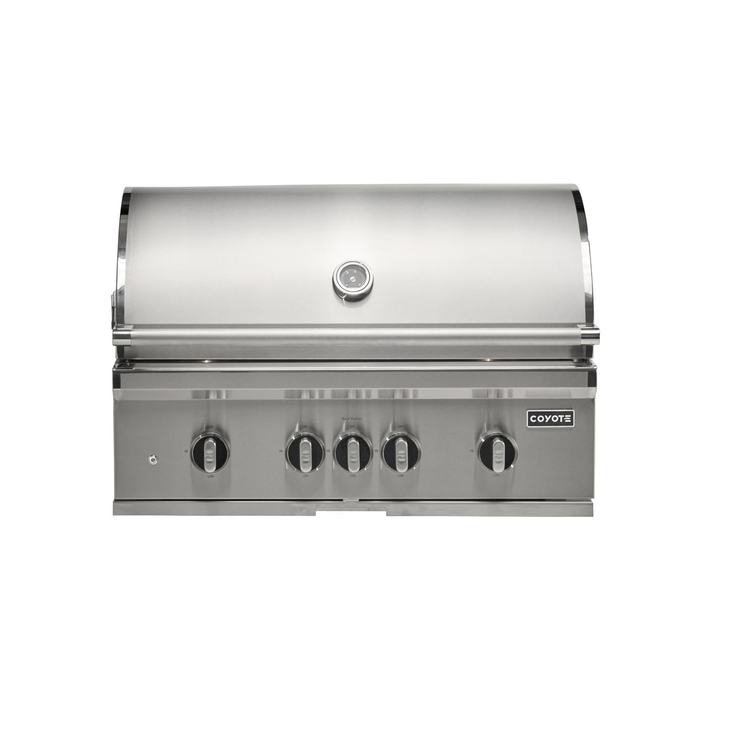 Coyote SL-Series 36-in 4-Burner  Built-In Propane Grill w/ Sear Burner, Rotisserie, & Safety Valve -  C3SL36LP - Image 4