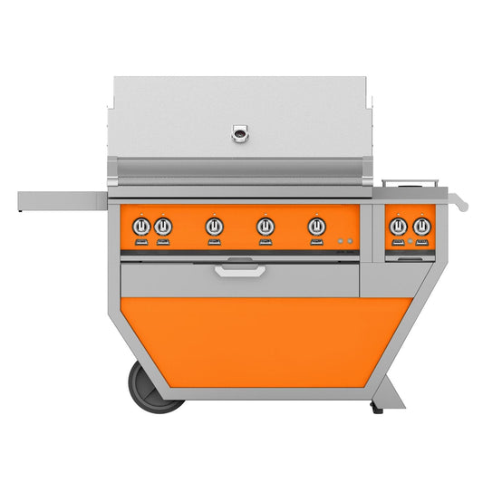 Hestan Deluxe 42-Inch Natural Gas Grill W/ Sear Burner, Rotisserie & Double Side Burner - Citra - GMBR42CX2-NG-OR - Image 1