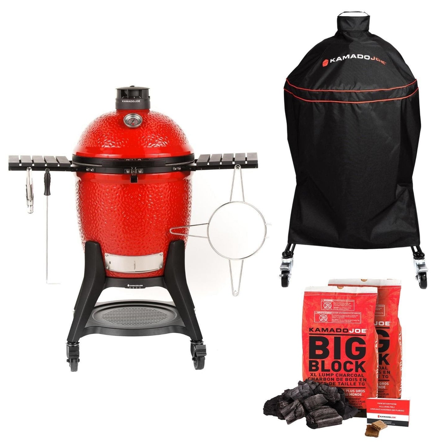 Kamado Joe Classic III 18-in Ceramic Kamado Grill Bundle - KJ15049325 - Image 1