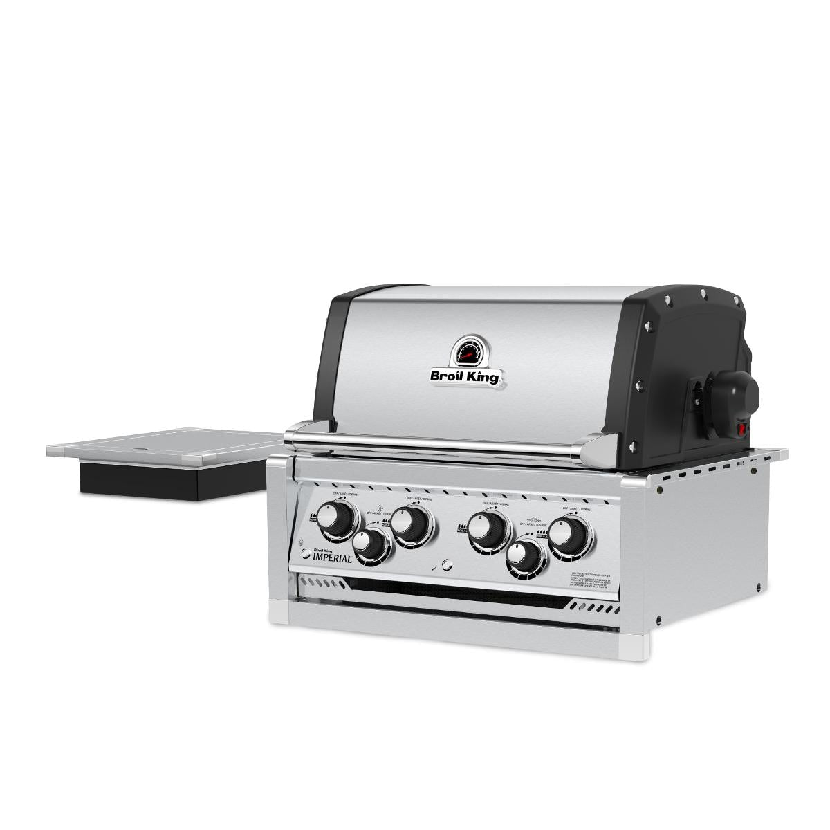 Broil King Imperial 490 4-Burner Built-In Natural Gas Grill With Rotisserie & Side Burner - Stainless Steel - 956087 - Image 5