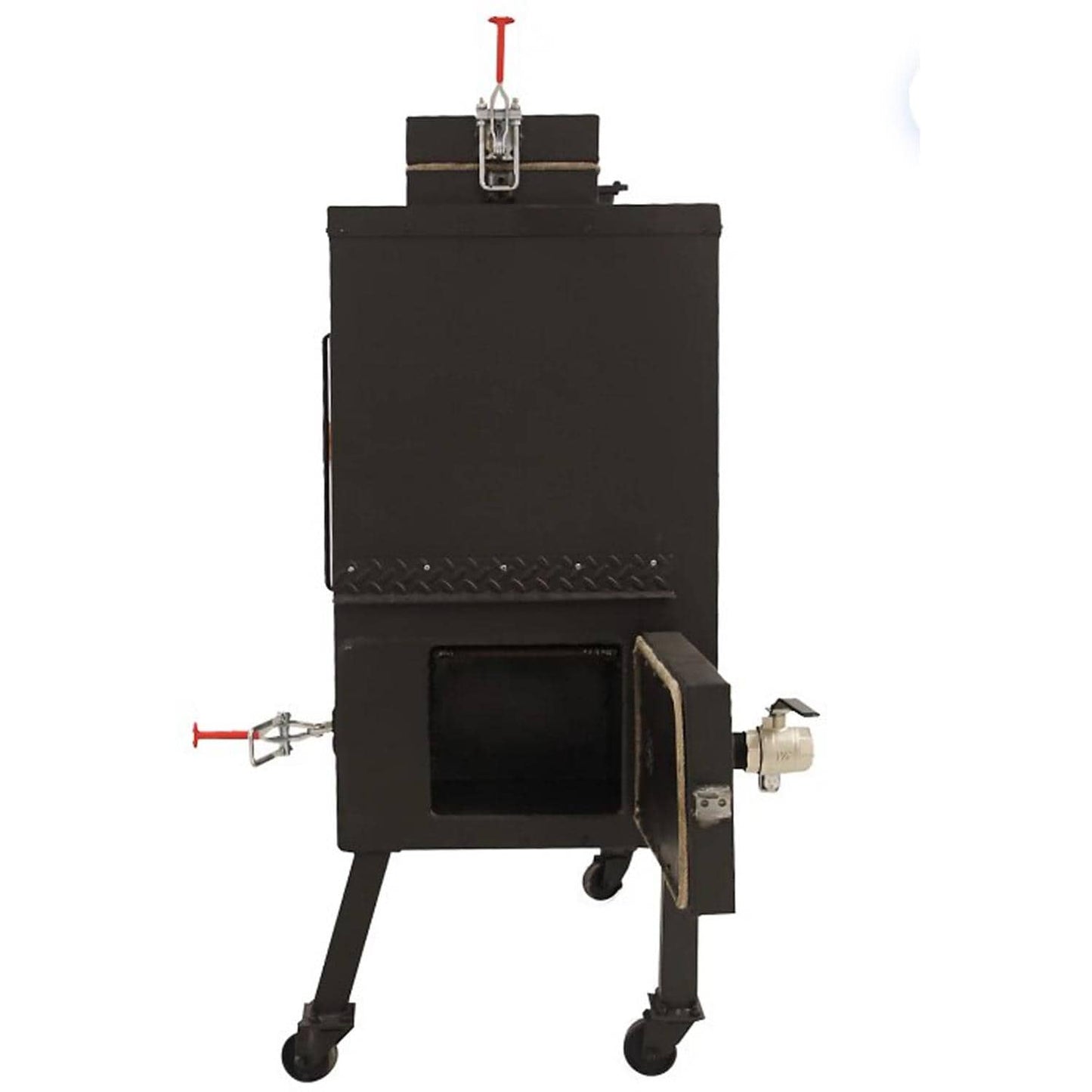 Old Country BBQ Pits Insulated Gravity Fed Charcoal Smoker - GF-L-34X40 - Image 3