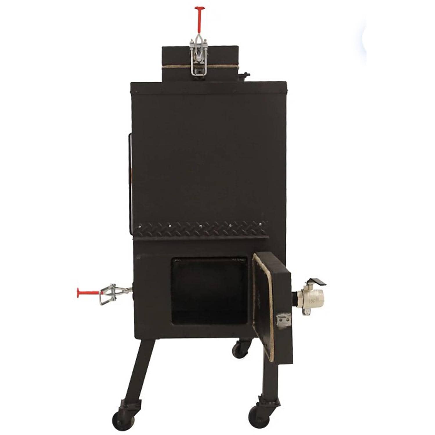 Old Country BBQ Pits Insulated Gravity Fed Charcoal Smoker - GF-L-34X40 - Image 3