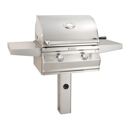 Fire Magic Choice Multi-User Accessible CMA430S 24-Inch Propane Gas Grill With Analog Thermometer On In-Ground Post - CMA430S-RT1P-G6 - Image 1