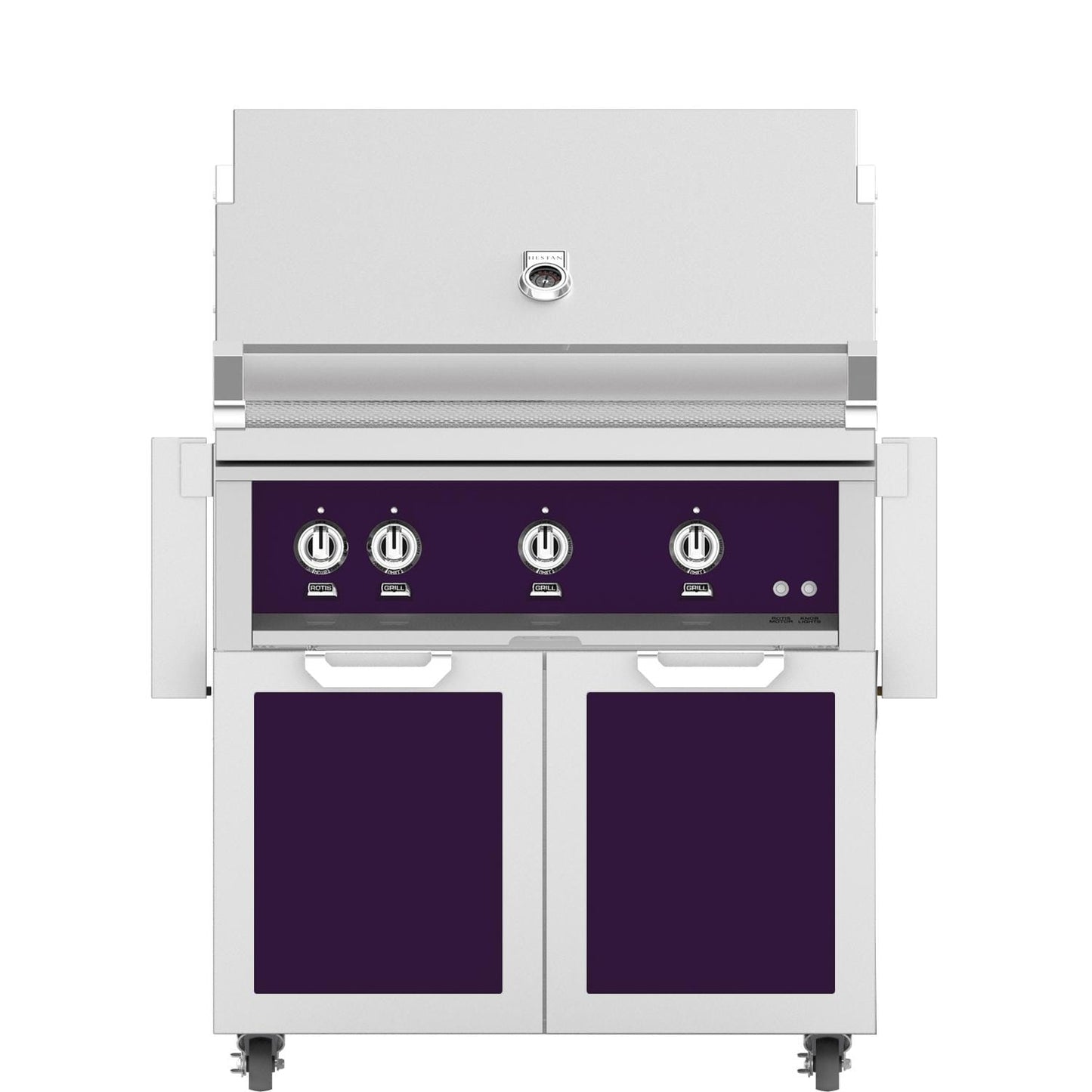 Hestan 36-Inch Natural Gas Grill W/ Sear Burner & Rotisserie On Double Door Tower Cart - Lush - GMBR36-NG-PP - Image 1