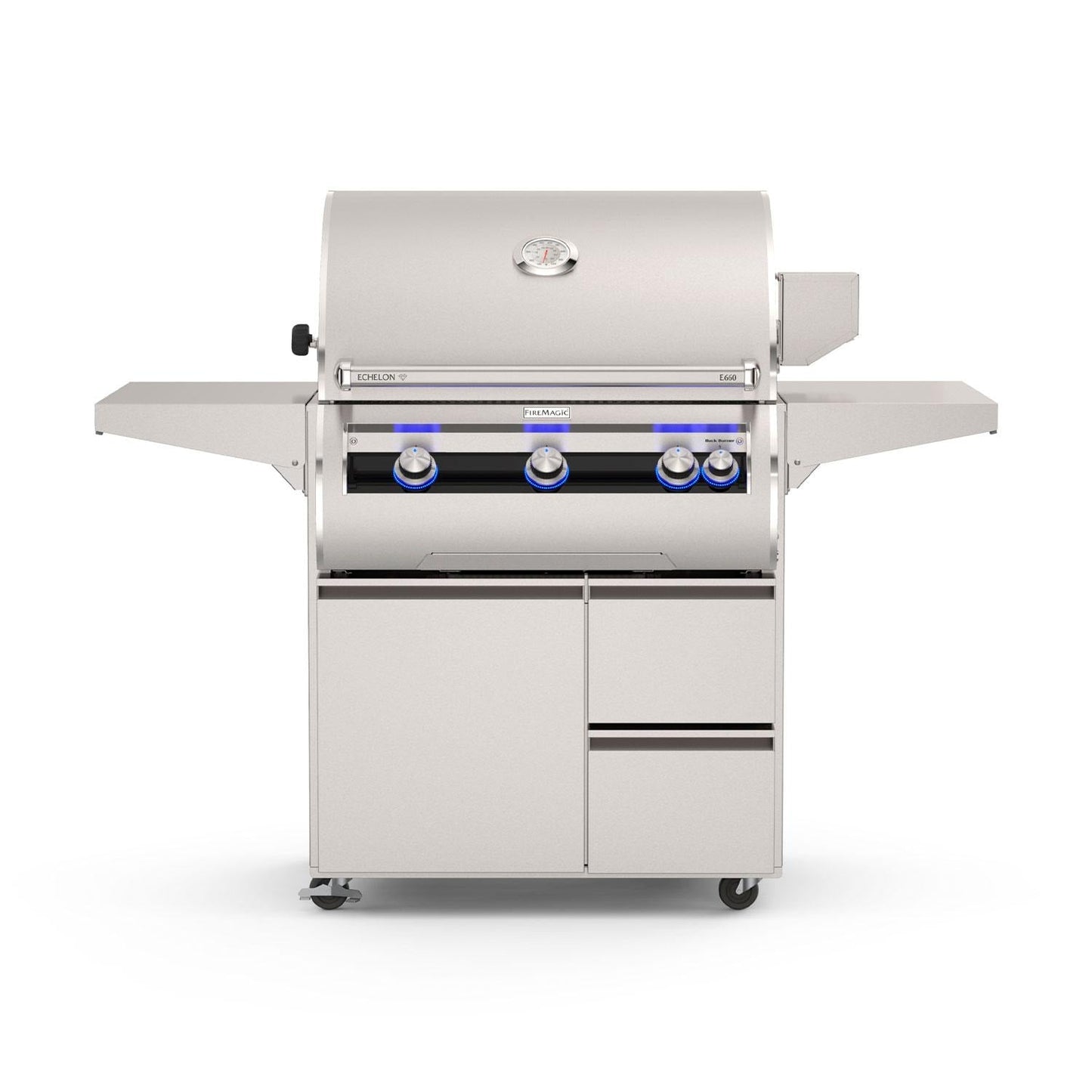 Fire Magic Echelon Diamond E790i 36-Inch Freestanding Propane Grill w/ Rotisserie, Left Side Infrared Burner & Analog Thermometer - Image 1