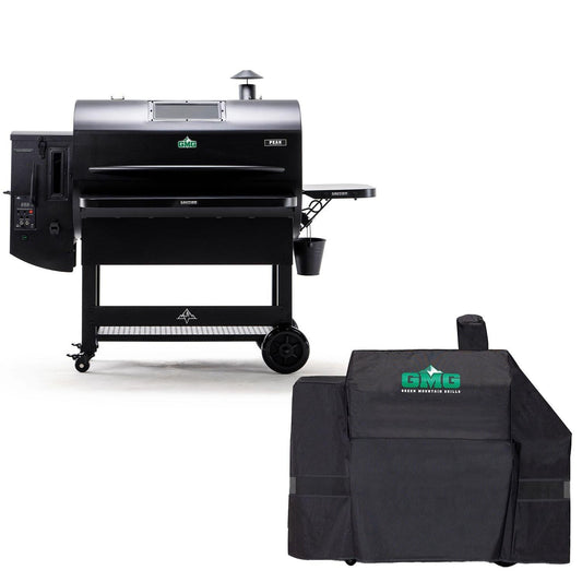 Green Mountain Grills Peak Prime 2.0 WiFi Pellet Grill Bundle w/SideBurn & Cover - Image 1
