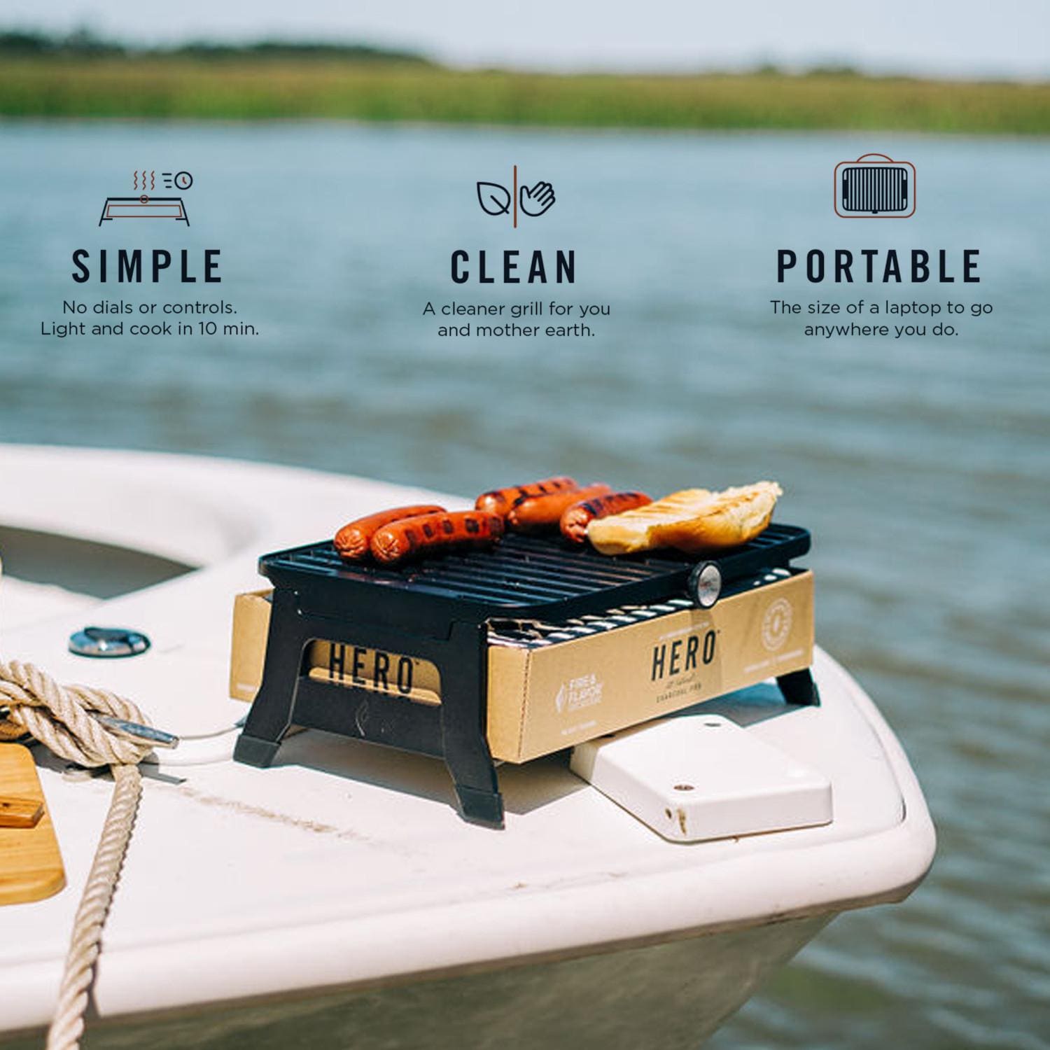 Fire & Flavor HERO Charcoal Grill System - FFG3 - Image 9
