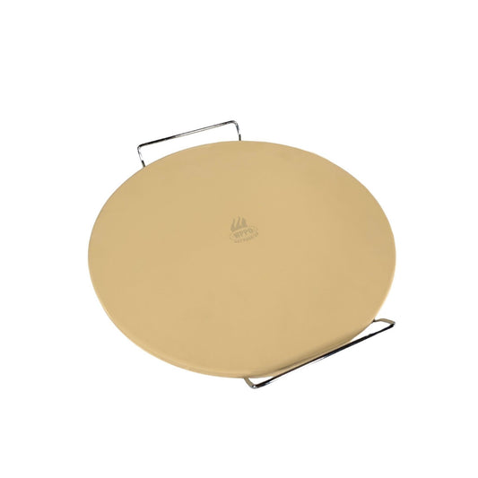 Premium Pizza Baking Stone with Handles, 15" - WPPO LLC Direct