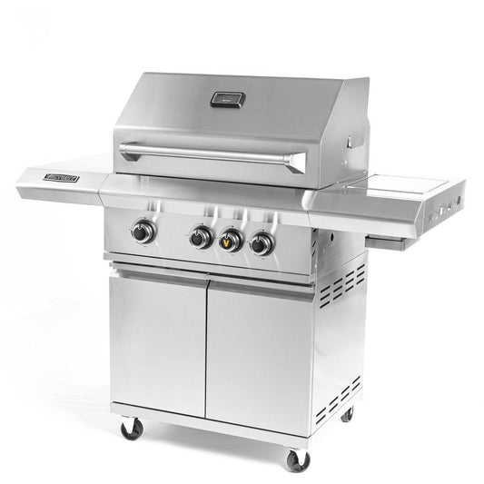 Victory 3-Burner Propane Gas Grill With Infrared Side Burner - BBQ-VCT3BSB-LP - Image 1