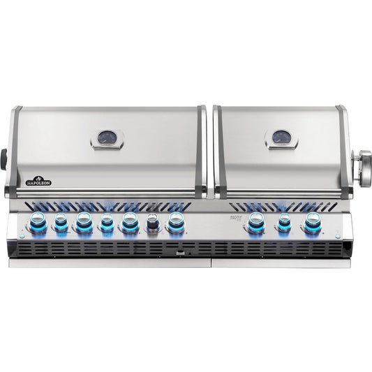 Napoleon Prestige PRO 825 5-Burner Built-in Propane Grill w/ Rotisserie & Power Burner - BIPRO825RBIPSS-3 - Image 1