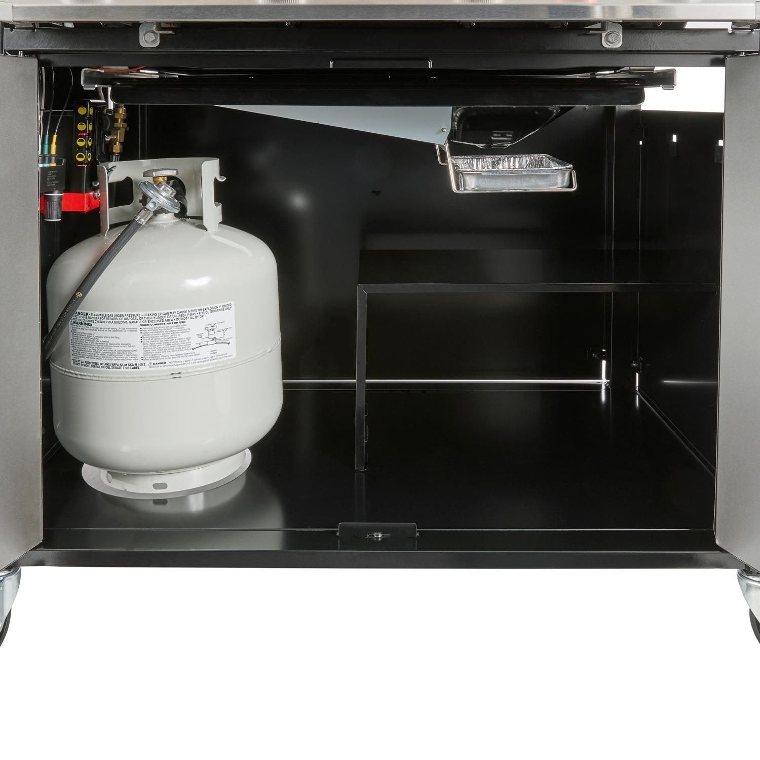 Weber Genesis S-435 Natural Gas Grill w/ Sear Zone & Side Burner - Stainless Steel - 38400001 - Image 11