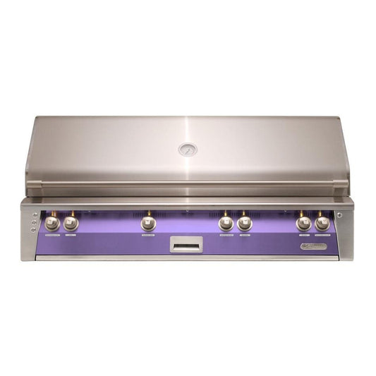 Alfresco ALXE 56-Inch Built-In Natural Gas All Grill With Sear Zone And Rotisserie in Blue Lilac - ALXE-56BFG-NG-S4005 - Image 1