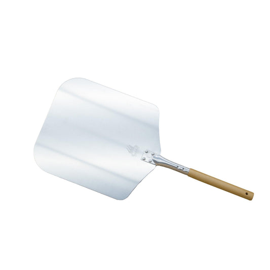 Traditional Aluminum Pizza Peel Wood Handle 14" x 28" - WPPO LLC Direct