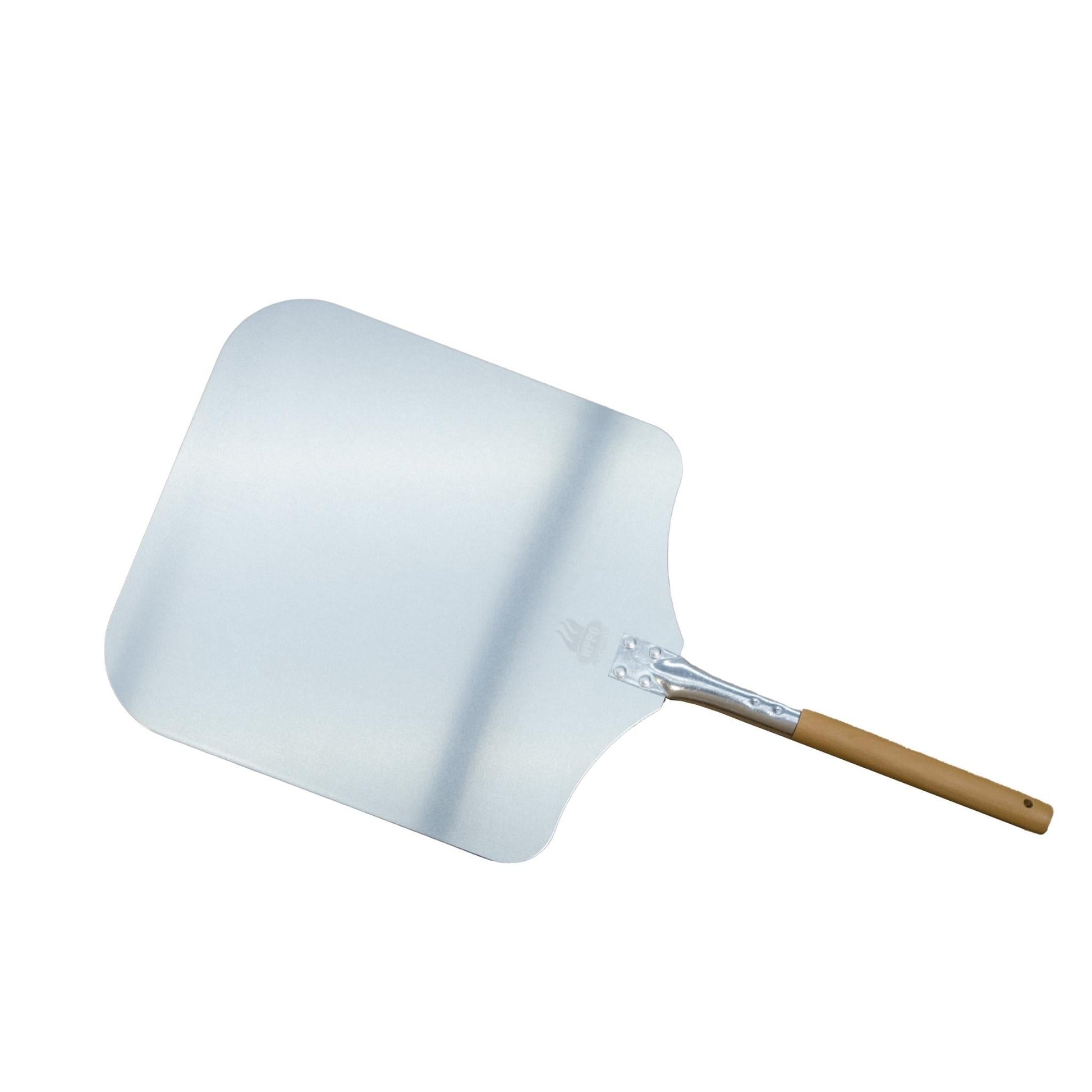 Traditional Aluminum Pizza Peel Wood Handle 14" x 28" - WPPO LLC Direct