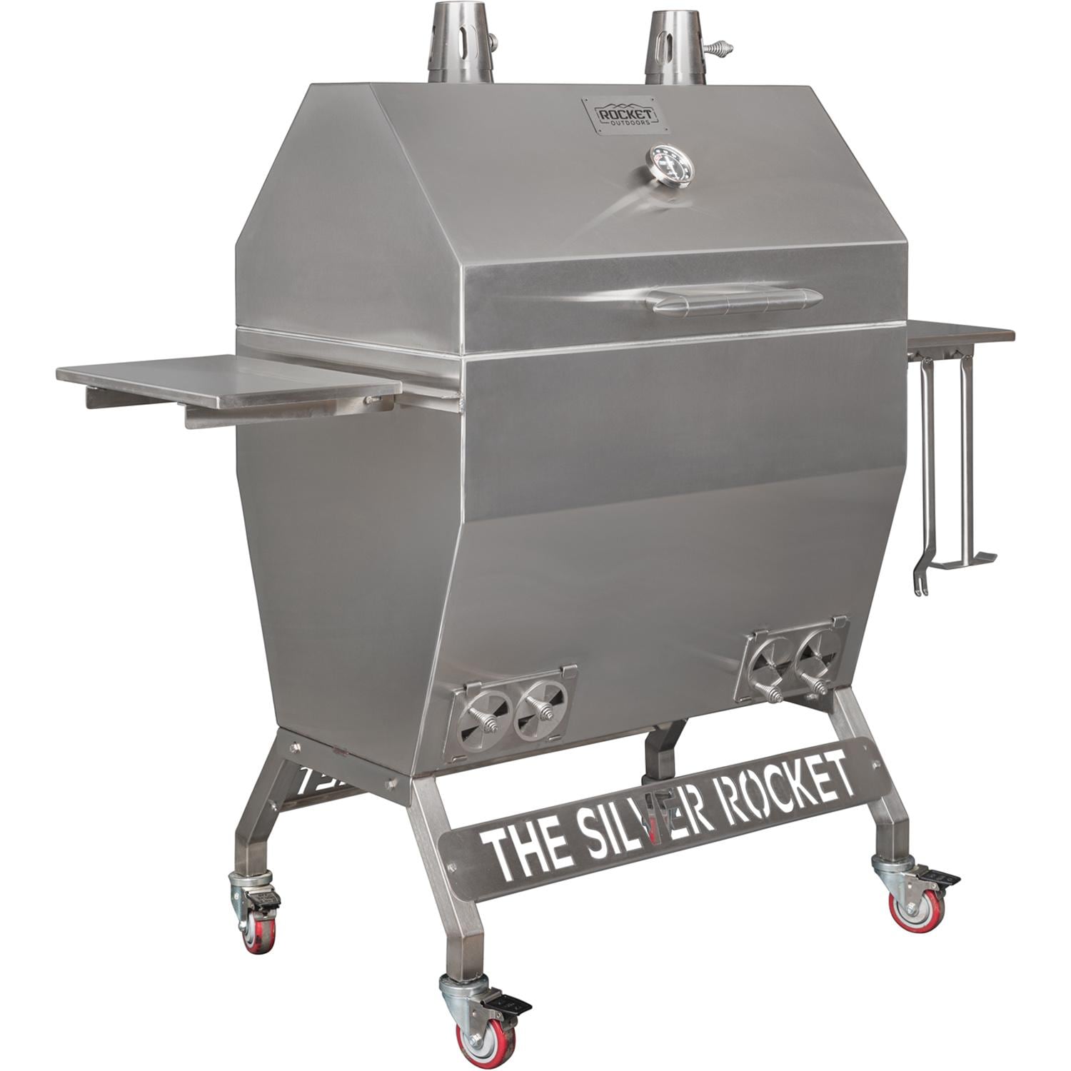 Rocket Outdoors Large Silver Rocket Kamado Grill - LGSRG - Image 2