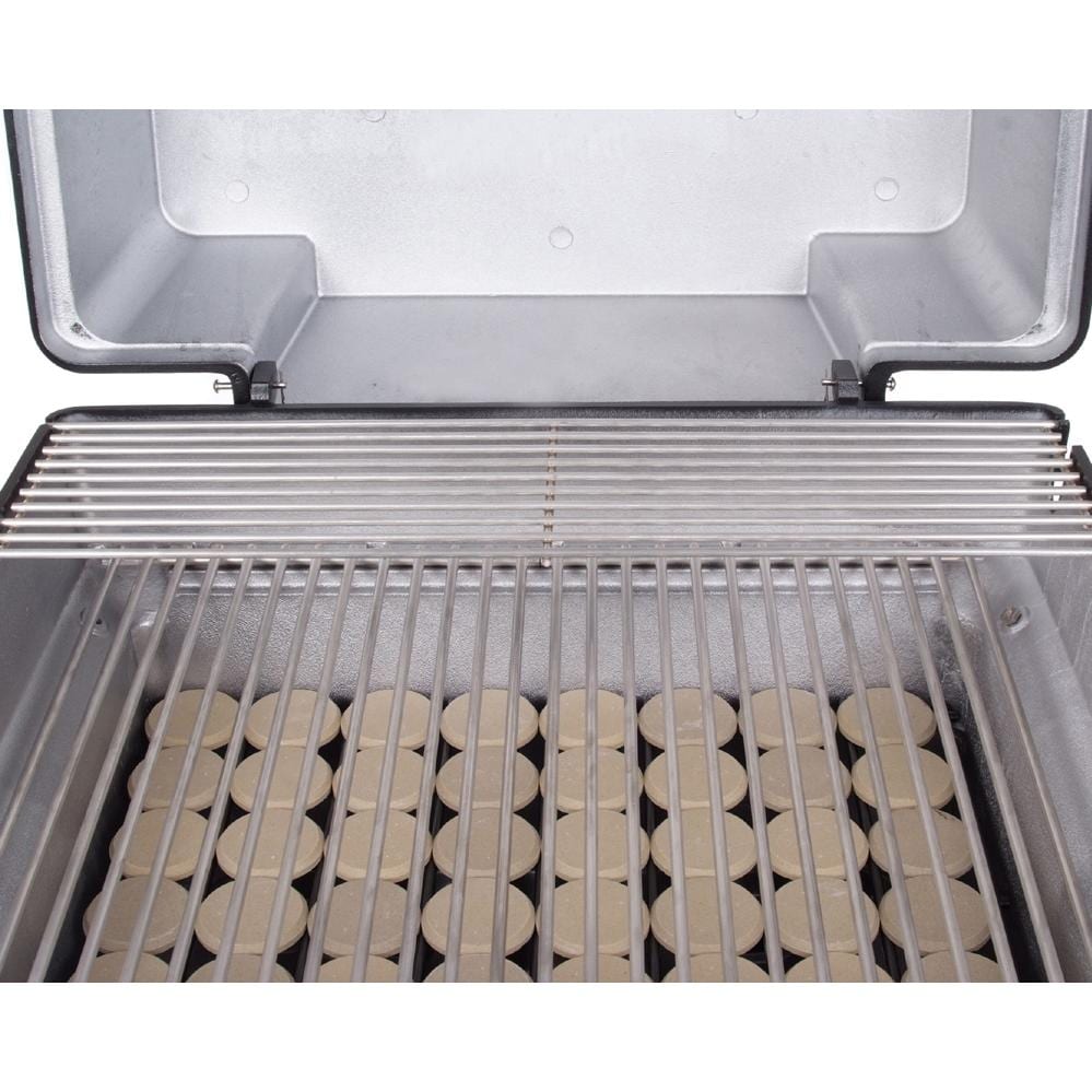 PGS A30 Cast Aluminum Natural Gas Grill On Black Portable Pedestal Base - Image 3