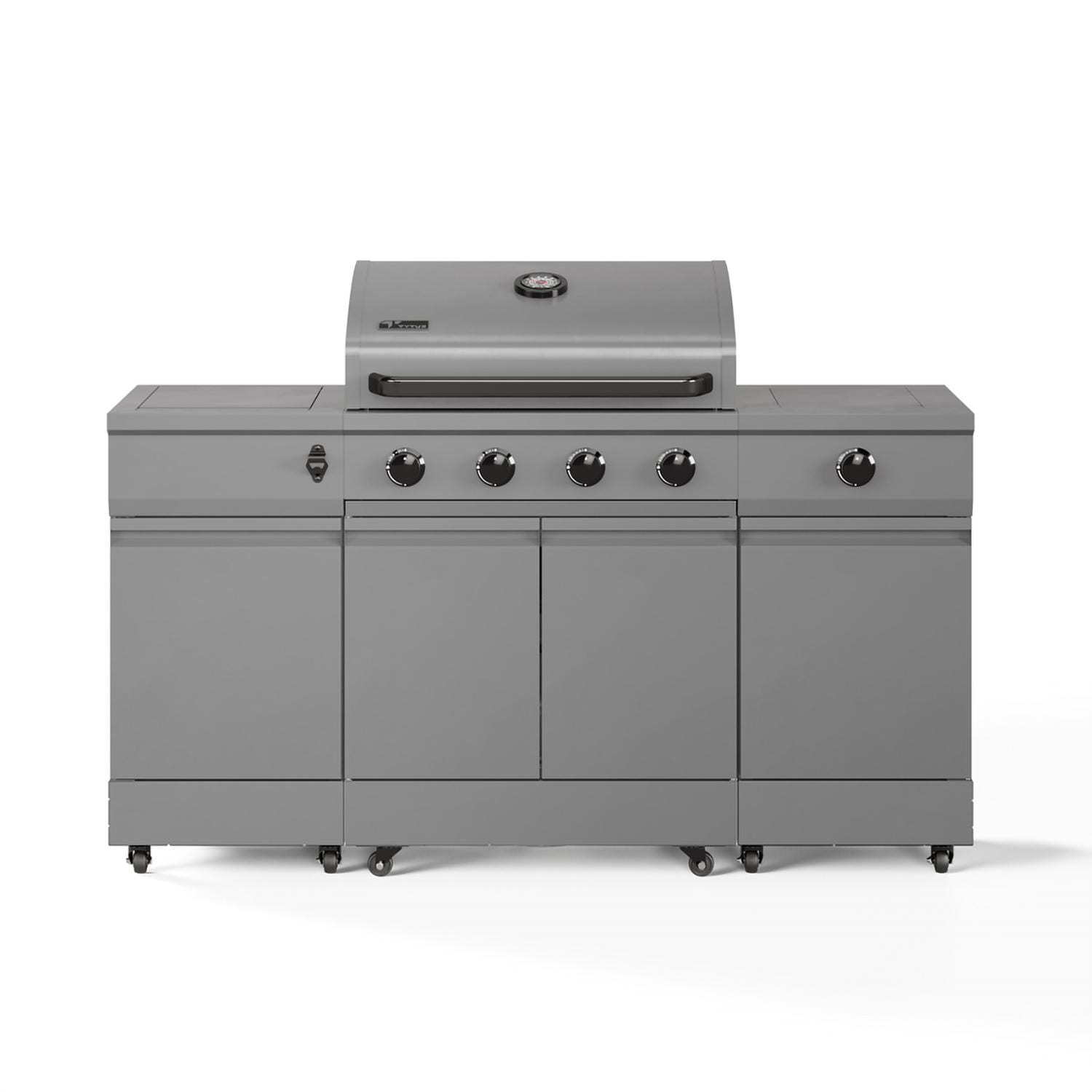 TYTUS Fresno Series 5-Burner Propane Island Grill in Gunmetal Gray  - TDT-021-0101 - Image 1