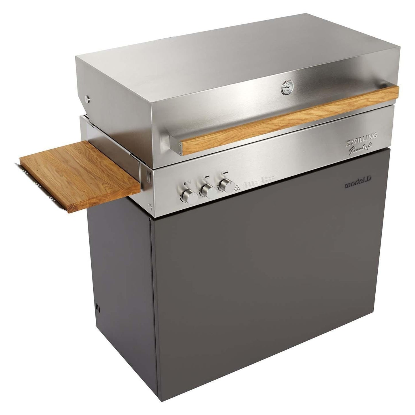 Flammkraft Model D Propane Gas Grill - Deep Umbra - 1029540