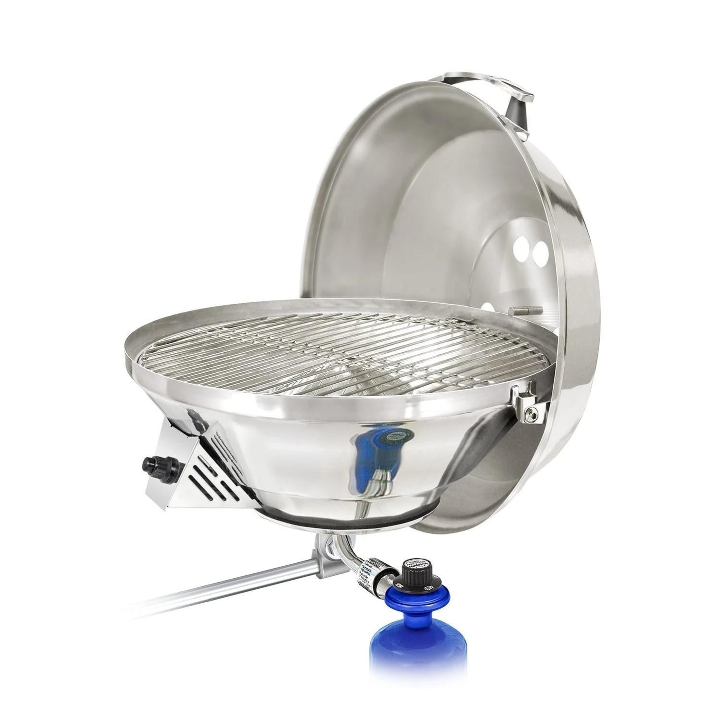 Magma Party Size Marine Kettle 3 Combination Stove & Gas Grill on Round Rail Mount