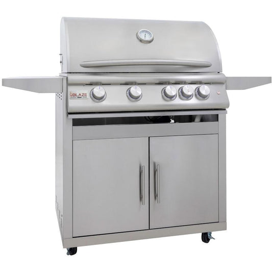 Blaze LTE+ Marine Grade 32-in 4-Burner Natural Gas Grill w/ Lift-Assist Hood & Rear Infrared Burner - BLZ-4LTE3MG-NG - Image 1