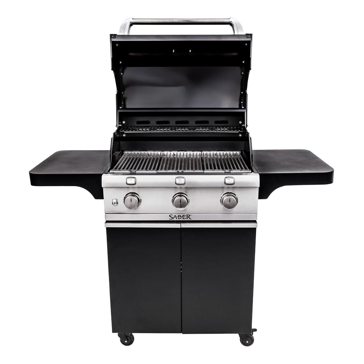 Saber Deluxe Black 500 32-Inch 3-Burner Infrared Propane Gas Grill - R50CC0617 - Image 3