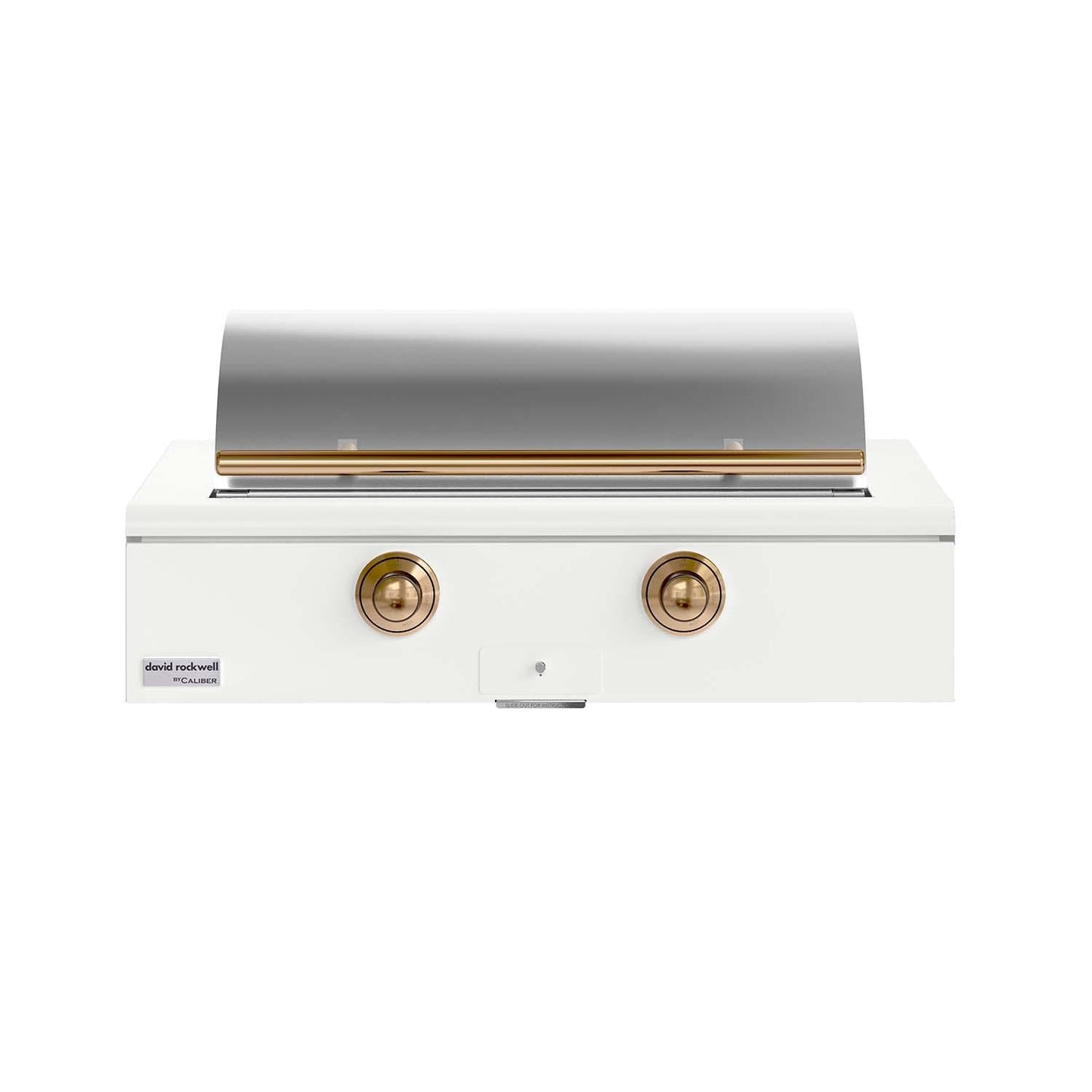 Caliber 42-in Propane Built-In Rockwell Grill - Matte White w/ Gold Hardware - CRG-42BL00-A-030-H08