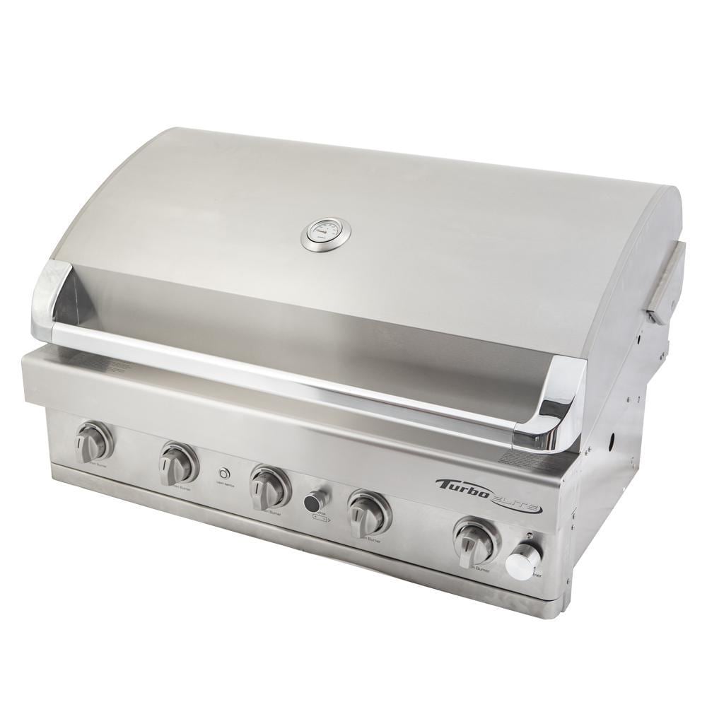 Turbo Elite 38-Inch 5-Burner Built-In Natural Gas Grill With Rear Infrared Burner - BTE3821BNG - Image 2