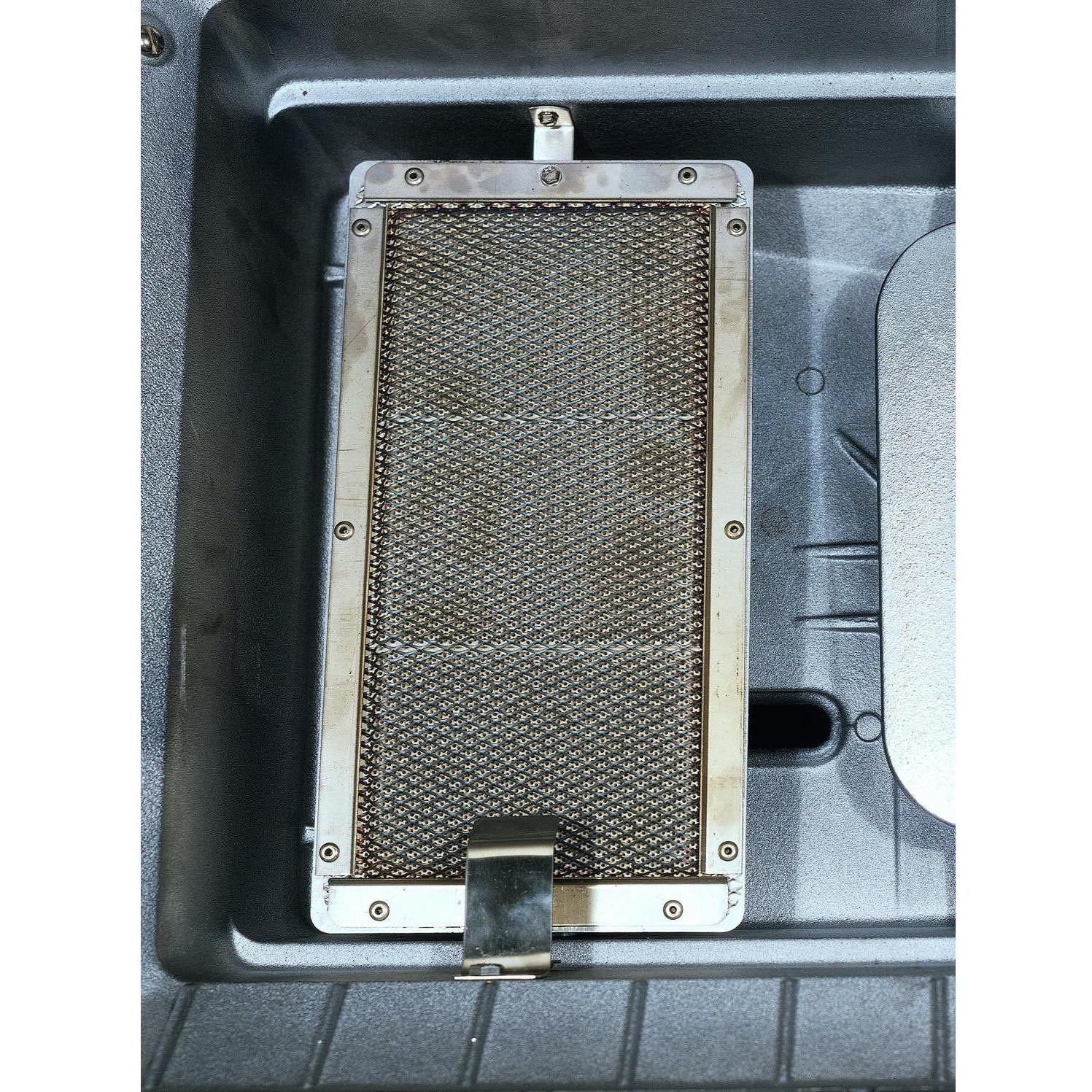 MHP WHRG4DD Hybrid Natural Gas Grill W/ SearMagic Grids On Black Cart - Image 4