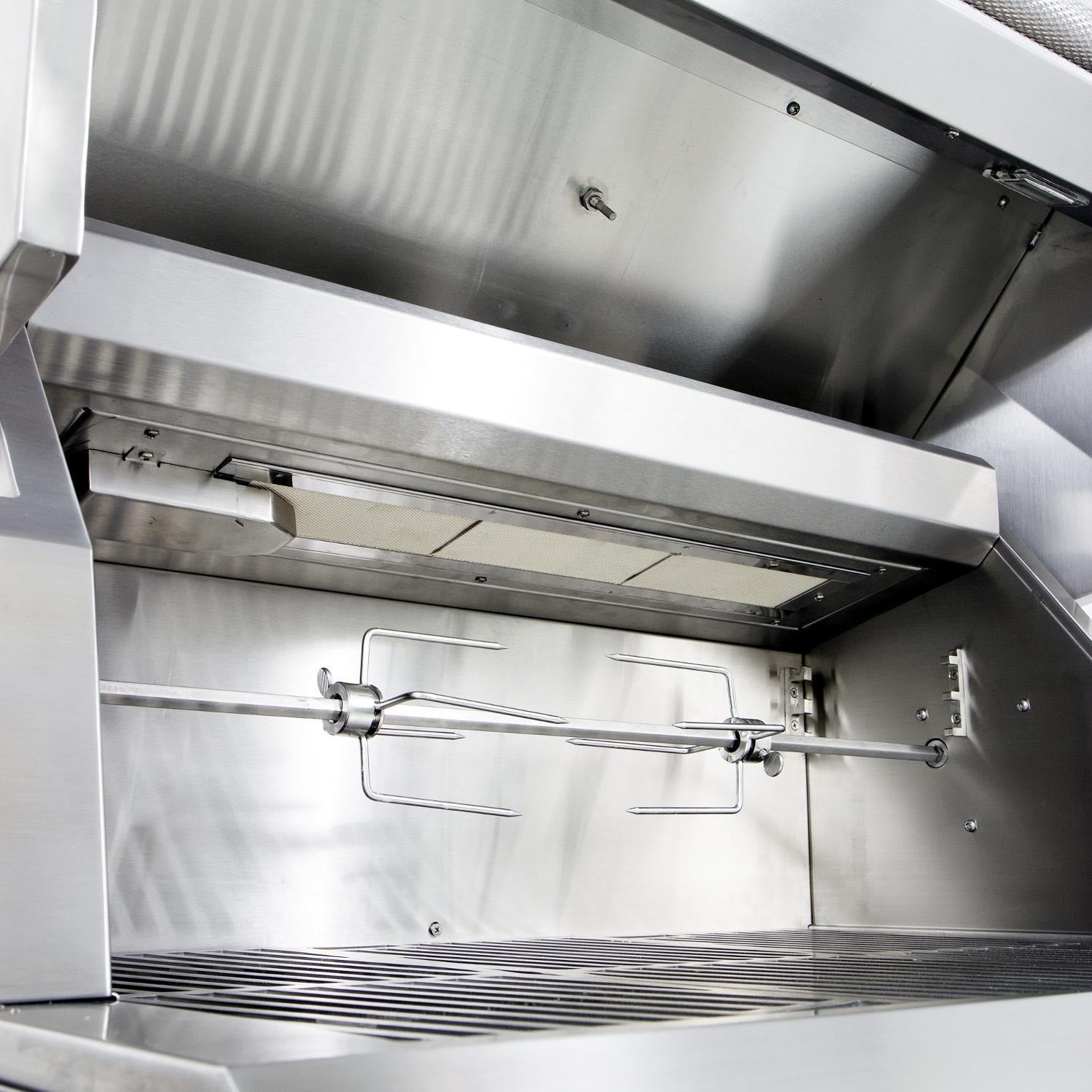 Hestan 42-Inch Natural Gas Grill W/ Sear Burner & Rotisserie On Double Drawer & Door Tower Cart - Steeletto - GMBR42-NG-SS - Image 6