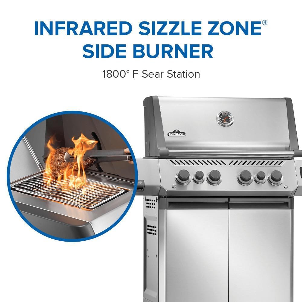 Napoleon Prestige 500 Connected  4-Burner Propane Grill w/ Rotisserie, WiFi & Bluetooth - P500VXRSIBPSS - Image 6