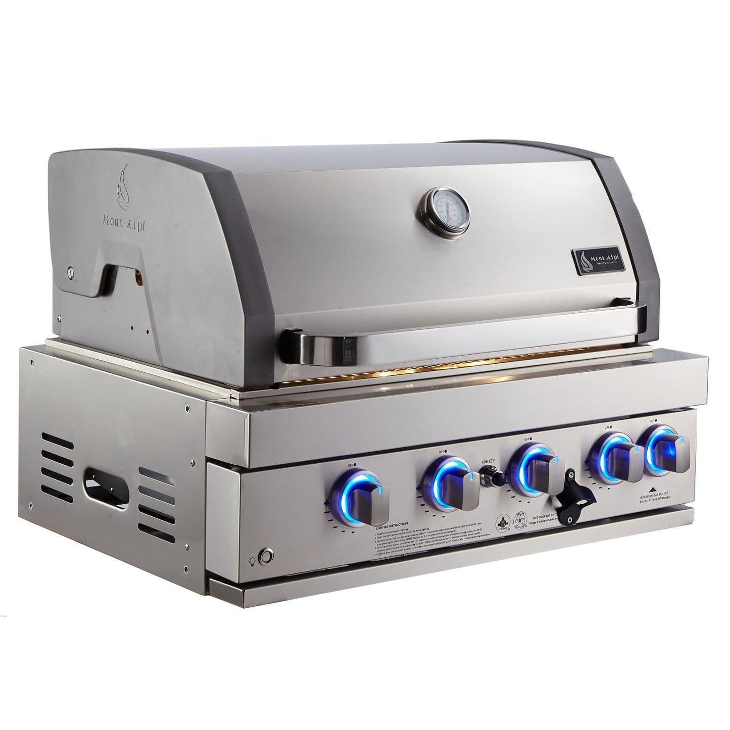 Mont Alpi 400 32-Inch Built-In Natural Gas Grill - MABi400 - Image 2